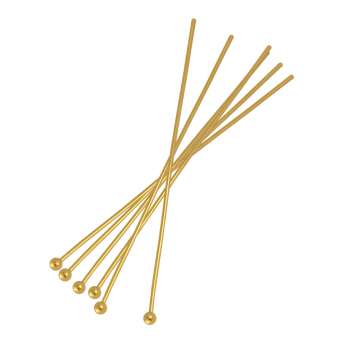 Stift zum Fädeln (100 Stück), 50X1mm, goldfarben goldfarben