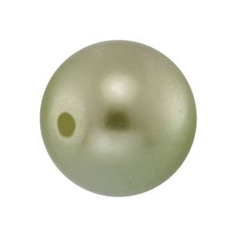 Wachsperle, 10mm, rund, schilfgrün schilfgrün