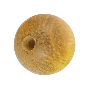 Holzperle (Nangka Wood), 10mm, rund, safrangelb Nangka Wood, safrangelb
