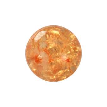 Kristallperle aus Glas, 6mm, orange-gelb orange-gelb