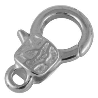 Großer Schmuckkarabiner, 22X13 mm, silberfarben 