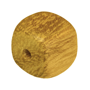 Holzperle (Nangka Wood), 8mm, Würfel, safrangelb Nangka Wood, safrangelb