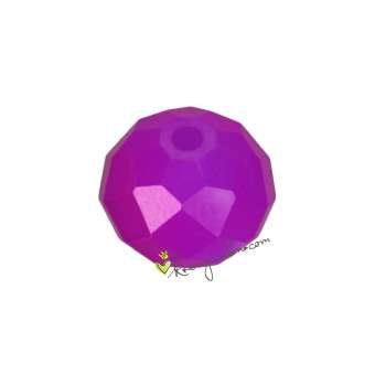 Glasschliffperle (glasiert), briolette, 8X6mm, lila farben lila farben