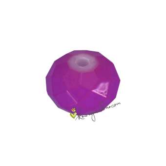 Glasschliffperle (emailliert), briolette, 8X6mm, lila farben lila farben