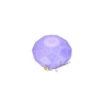 Glasschliffperle (emailliert), briolette, 6X4mm, violett violett