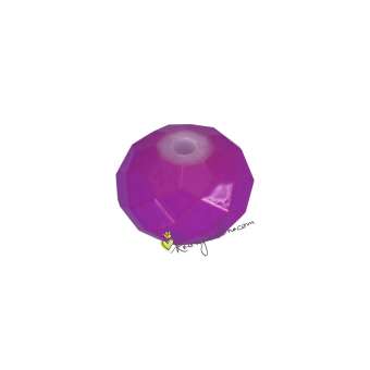 Glasschliffperle (emailliert), briolette, 6X4mm, lila farben lila farben