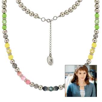 Anleitung Halskette mit pastellfarbenen Perlen 