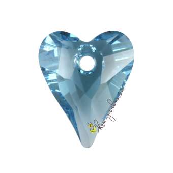 Swarovski Wild Heart Pendant (6240), 12 mm, Aquamarine (202) 202 Aquamarine