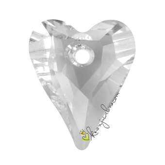 Swarovski Wild Heart Pendant (6240), 17 mm, Crystal (001) 001 Crystal