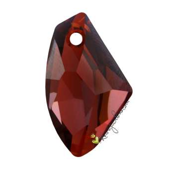 Swarovski Galactic Vertical Pendant (6656), 27 mm, Crystal Red Magma (001 REDM) 001 REDM Crystal Red Magma