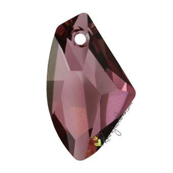 Swarovski Galactic Vertical Pendant (6656), 27 mm, Crystal Antique Pink (001 ANTP) 001 ANTP Crystal Antique Pink