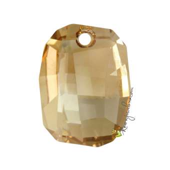 Swarovski Graphic Pendant (6685), 19 mm, Crystal Golden Shadow (001 GSHA) 001 GSHA Crystal Golden Shadow