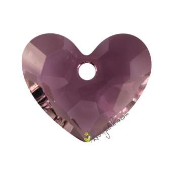 Swarovski Truely in Love Heart (6264), 18 mm, Crystal Antique Pink (001 ANTP) 001 ANTP Crystal Antique Pink