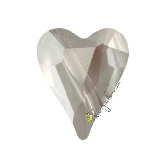 Swarovski Wild Heart Bead (5743), 12 mm, Crystal Silver Shade 'V' (001 SSHAV) 001 SSHAV Crystal Silver Shade 'V'