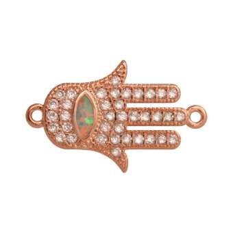 Juwelier-Schmuck, Buddha Hand, 16 mm, roségold-farben Buddha Hand - roségold