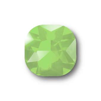Glas Chaton, 12X12 mm, eckig, grün grün