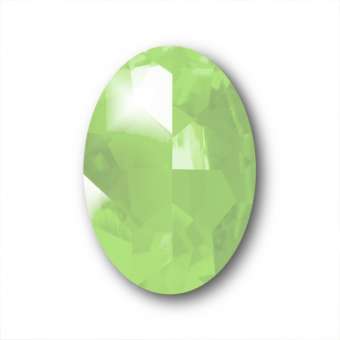Glas Chaton, 18X13 mm, oval, grün grün