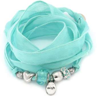 Anleitung Wickelarmband mit Perlen und Charms 